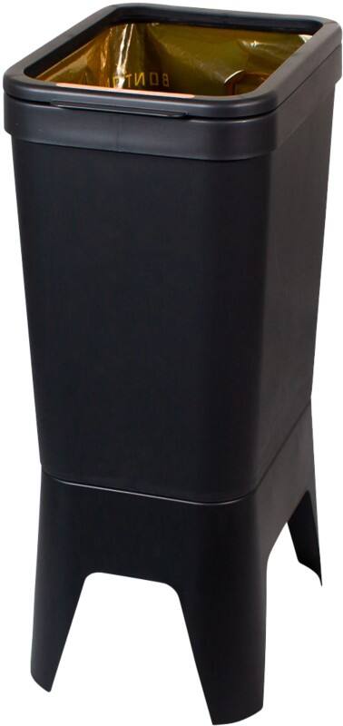 Corbeille à papier bonton PP (Polypropylène) Recyclé 40 L 30 (l) x 41 (p) x 76 (h) cm Gris