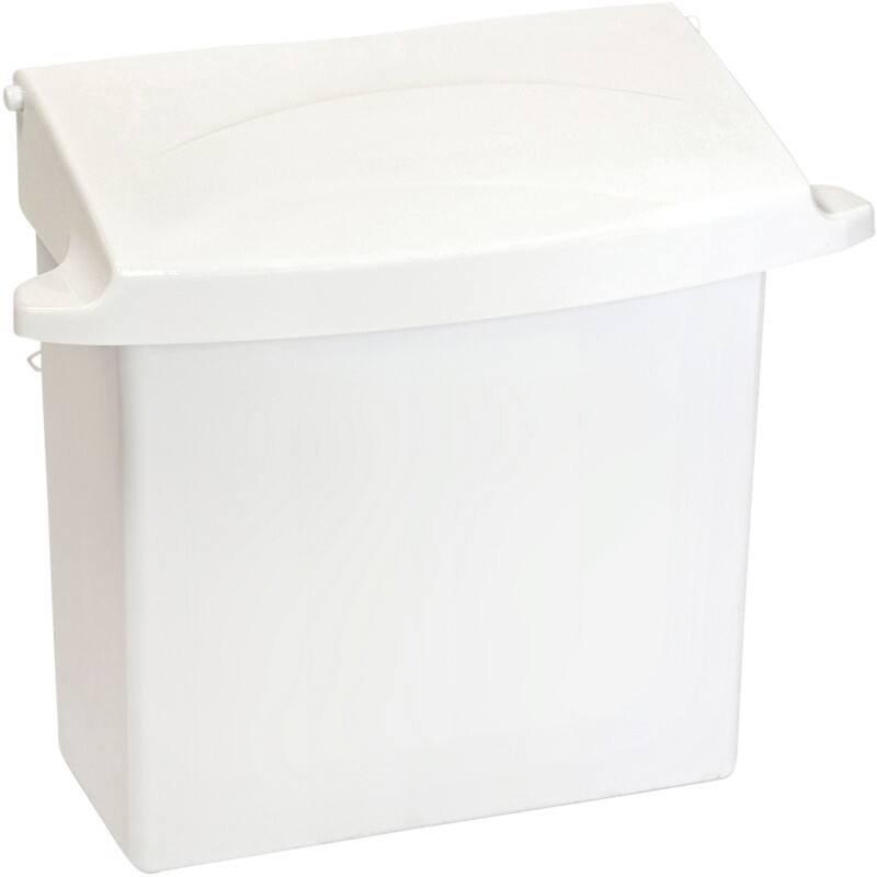 Corbeille à papier Rubbermaid PE (Polyéthylène) 5 L 32 (l) x 13 (p) x 27 (h) cm Blanc