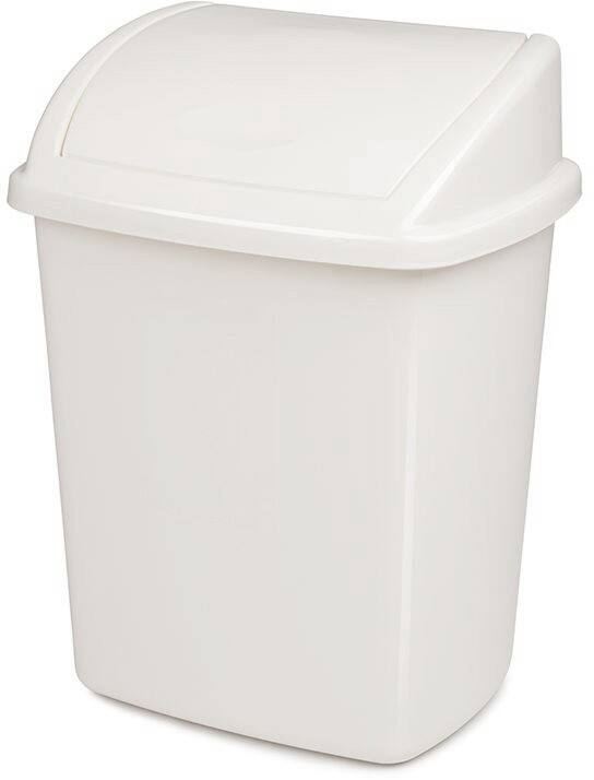 Polyethyleen Prullenbak 8 L 25,2 (B) x 20 (D) x 33 (H) cm Wit