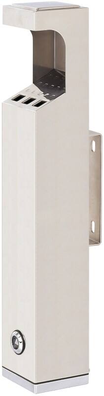 V-PART Asbak 8 (B) x 8 (D) x 48 (H) cm Zilver