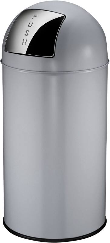 EKO Pushcan Push prullenbak 40 l Grijs Staal
