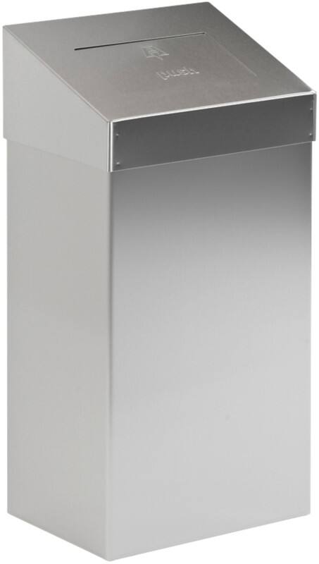 Poubelle push DutchDesign 18 L Gris Acier inoxydable