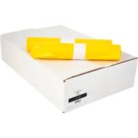 Sac-poubelle Déchets courants 120 L Jaune MDPE (Polyéthylène moyenne densité) 0,021 mm