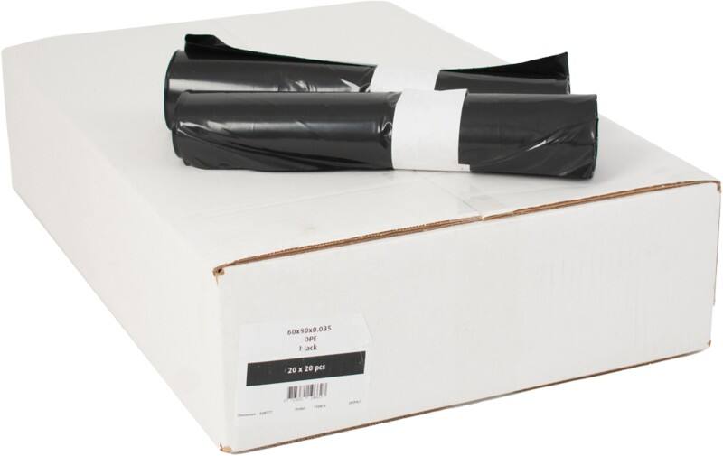 Gemiddeld gebruik Afvalzak 60 l Zwart Ldpe 20 Stuks