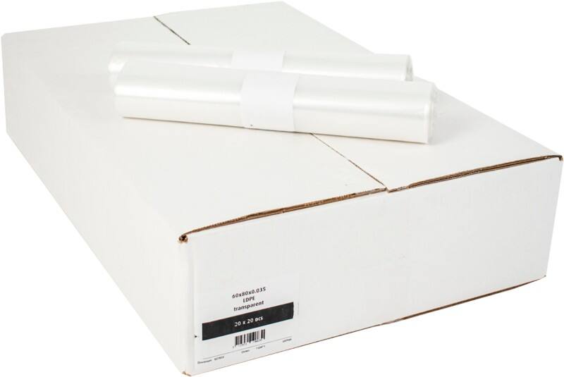 Sac-poubelle Déchets courants 60 L Transparent PEBD (Polyéthylène à basse densité) 0,035 mm