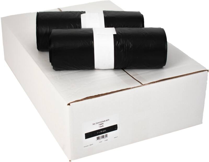 Sac-poubelle Déchets courants 180 L Noir MDPE (Polyéthylène moyenne densité) 0,025 mm