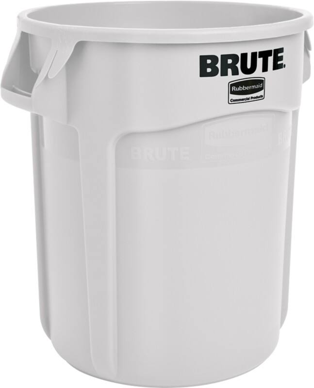 Corbeille à papier Rubbermaid PE (Polyéthylène) 75,7 L 0 (l) x 58,1 (h) cm Blanc
