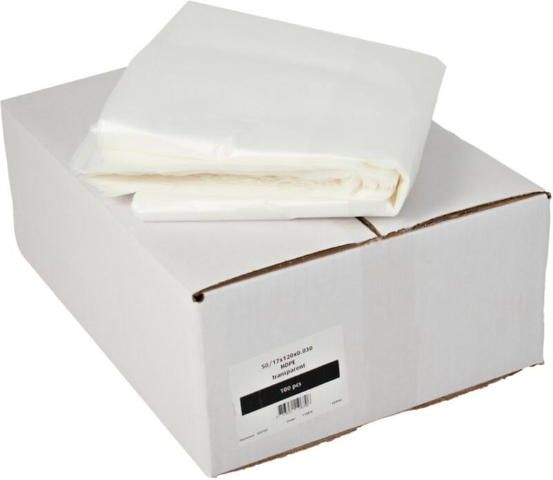 Gemiddeld gebruik Afvalzak 200 l Transparant Hdpe 100 Stuks