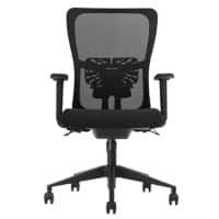 Siège de bureau Schaffenburg Mécanisme d’inclinaison Filet Accoudoirs 3D Oui Noir 250 NEN