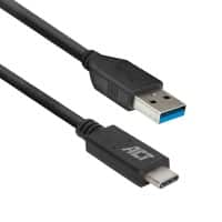 Câble USB ACT AC7417 USB A Mâle USB-C Mâle Noir 2000 mm