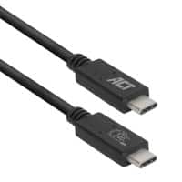 ACT USB-C-kabel AC7431 Zwart 1 m