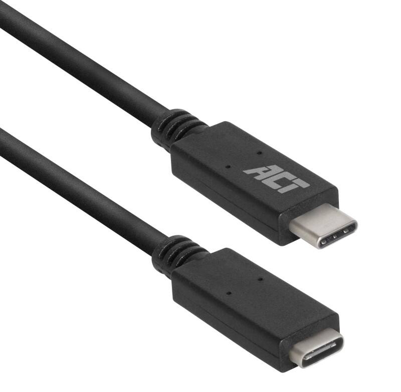 Câble USB ACT AC7412 Noir 2 m