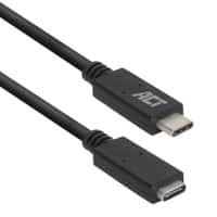 Câble USB ACT AC7412 Noir 2 m