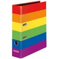 Classeur à levier Falken Large A4 80 mm Multicolore 21001368000F Carton, PP (Polypropylène) Brillant