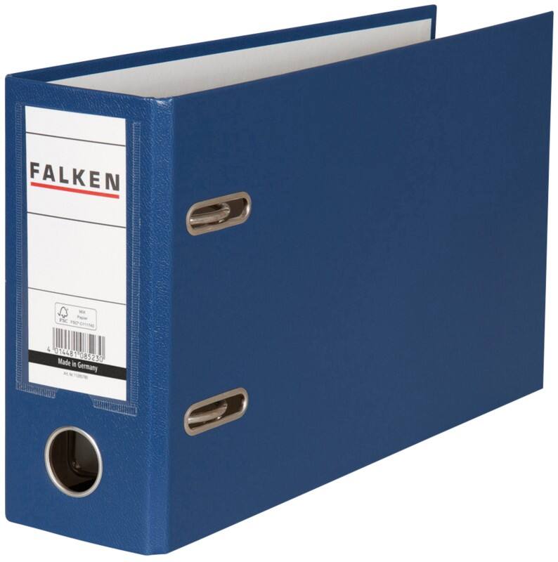 Falken Breed Ordner A5 75 mm Blauw 11285780 Kunststof Liggend