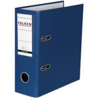 Classeur à levier Falken Large A5 80 mm Bleu 11285681 Carton, PP (Polypropylène) Portrait