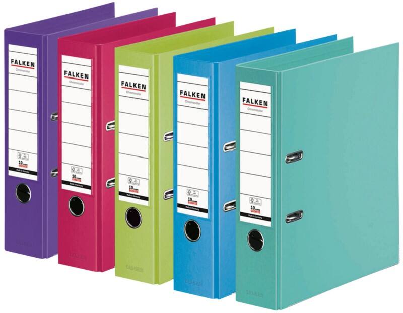 Classeur à levier Falken Large A4 80 mm Assortiment 2 Anneaux 15080920000F Plastique  10 Unités