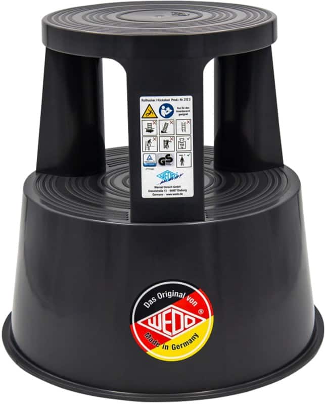 WEDO Opstapkrukje 212212 PP (Polypropeen) 44 x 44 x 43 cm Grijs