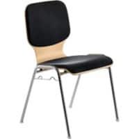 Mayer Sitzmöbel Stapelbare stoel Stof Zwart 2116 530 x 500 x 820 mm Pak van 2
