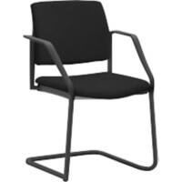 Chaise empilable Mayer Sitzmöbel Tissu Accoudoirs fixes Noir 2518 590 x 560 x 830 mm 2 unités