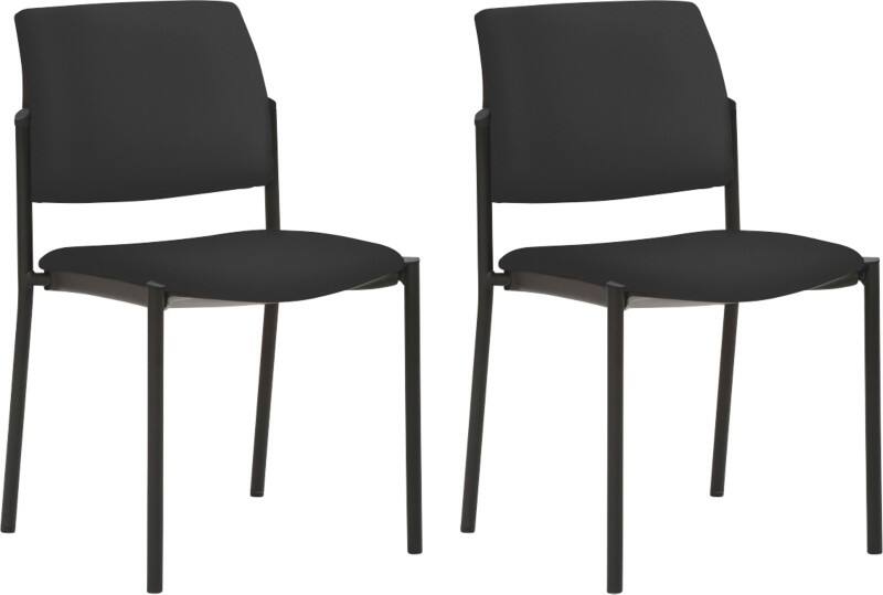 Mayer Sitzmöbel Stapelbare stoel Stof Zwart 2518 490 x 560 x 830 mm Pak van 2