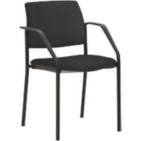 Chaise empilable Mayer Sitzmöbel Tissu Accoudoirs fixes Noir 2518 590 x 560 x 830 mm 2 unités