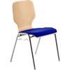 Mayer Sitzmöbel Stapelbare stoel Stof Medium-blauw 211604 530 x 500 x 820 mm Pak van 2