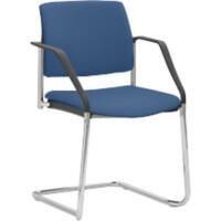 Chaise empilable Mayer Sitzmöbel Tissu Accoudoirs fixes Bleu 2518 590 x 560 x 830 mm 2 unités