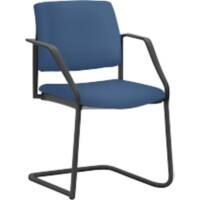 Chaise empilable Mayer Sitzmöbel Tissu Accoudoirs fixes Bleu 2518 590 x 560 x 830 mm 2 unités