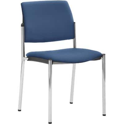 Mayer Sitzmöbel Stapelbare stoel Stof Blauw 2518 490 x 560 x 830 mm Pak van 2