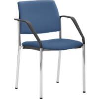 Chaise empilable Mayer Sitzmöbel Tissu Accoudoirs fixes Bleu 2518 590 x 560 x 830 mm 2 unités