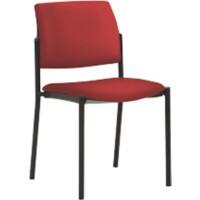 Mayer Sitzmöbel Stapelbare stoel Stof Kersenrood 2518 490 x 560 x 830 mm Pak van 2