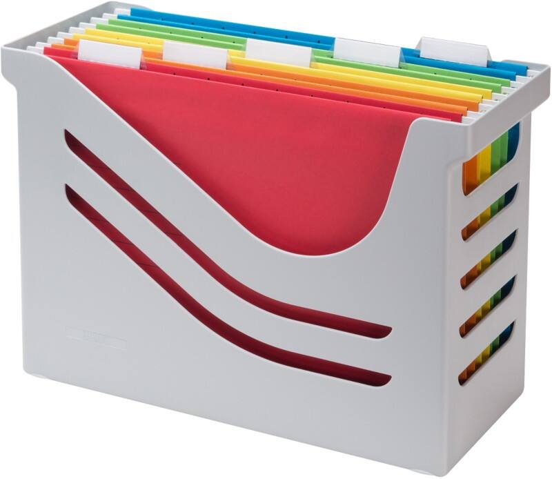 Boîte dossiers suspendus Djois Re-Solution A4 Plastique Gris