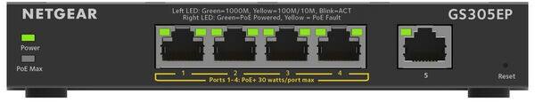 NETGEAR Network Switch GS305EP-100PES Zwart