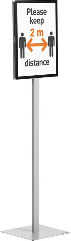 DURABLE Info stand Basic Displaystandaard A3 Kunststof, metaal Antracietgrijs 501357