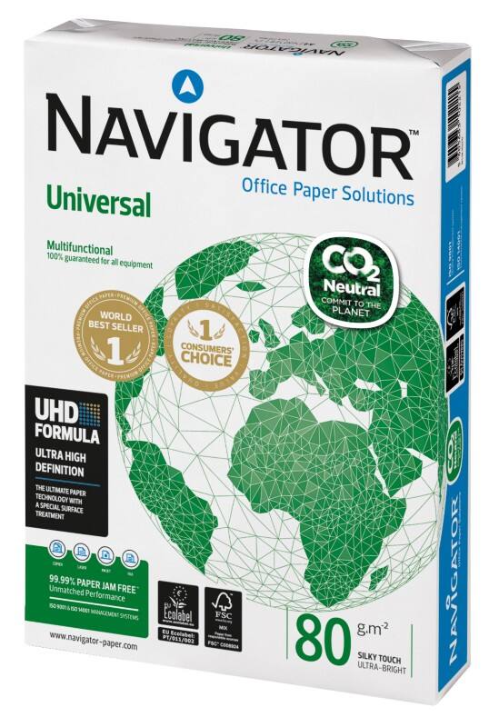 Navigator Universal A4 Kopieerpapier 80 g/m² Glad Wit 500 Vellen