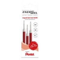 Recharge pour stylo roller Pentel EnerGel 0,4 mm Rouge 3 Unités