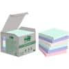 Post-it Recycled Sticky Notes Kleurenassortiment Pastel 76 x 76 mm 100 Vellen Pak van 6
