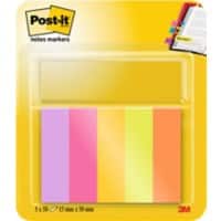 Post-it Indexkaarten 1,3 x 4,5 mm Kleurenassortiment 50 Vellen Pak van 5