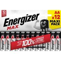 Energizer alkalinebatterijen Max AA LR6 2250 mAh 1,5V 12 stuks