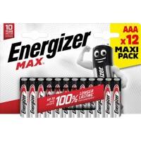 Energizer Alkaline Batterijen Max AAA LR03 1200 mAh 1,5 V Pak van 12