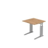 Bureau Hammerbacher US08 80 x 80 cm Argenté, Chêne