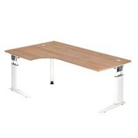 Bureau Hammerbacher US82 200 x 120 cm Blanc, Noyer