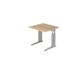 Bureau Hammerbacher US08 80 x 80 cm Argenté, Chêne