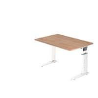 Bureau Hammerbacher US12 120 x 120 cm Blanc, Noyer