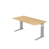 Hammerbacher Bureau US16 160X160CM Ahorn, zilver