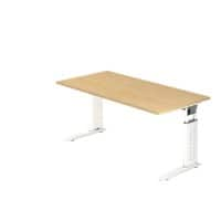 Hammerbacher Bureau US16 160X160CM Ahorn, wit