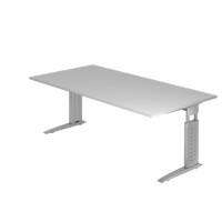 Bureau Hammerbacher US2E 200 x 100 cm Argenté, gris