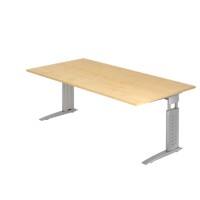 Bureau Hammerbacher US2E 200 x 100 cm Argenté, Érable clair