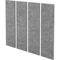 Panneau acoustique mural Hammerbacher VAWP100 Gris 250 x 250 x 1 000 mm